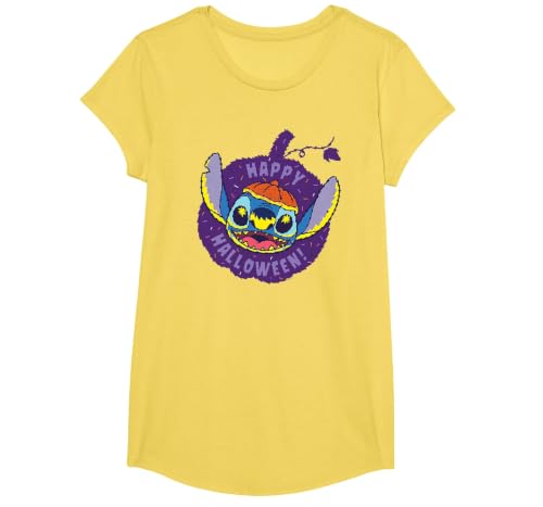 Disney Lilo & Stitch Jack-o’-Lantern Pumpkin Happy Halloween T-Shirt - size chart