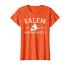 Salem Est 1626 Massachusetts Funny Salem Witch Est 1692 Salem Massachusetts Halloween T-Shirt - size chart