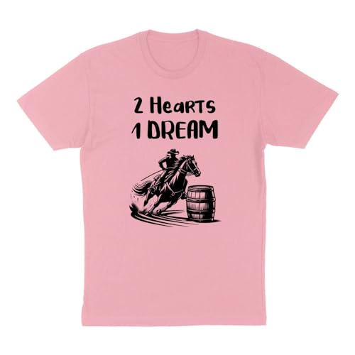 TeesAndTankYou 2 Hearts 1 Dream Horse Rider Shirt Unisex - size chart