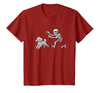 Funny Halloween Dog Lovers Gift Tees Skeleton Dogs Funny Skeleton Chasing Goldendoodle Dog Halloween Dogs Lover T-Shirt -