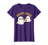 Ghoul Mom Cute Halloween Mother Ghost Mommy Trick Treating T-Shirt - size chart