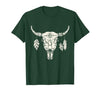 Buffalo Animals Gift Idea Bison Buffalo Skull Animal Design T-Shirt - size chart