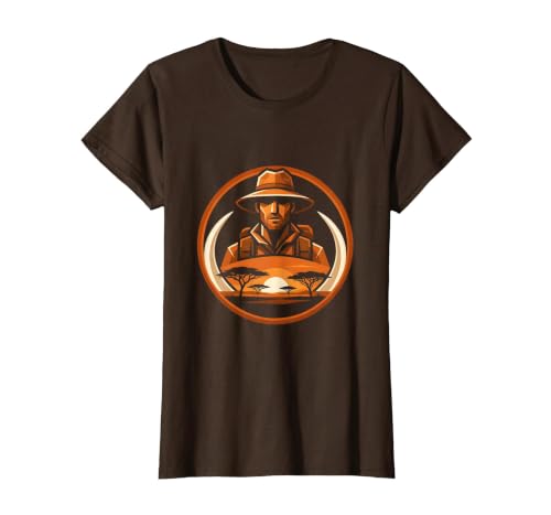 Mademark Safari Explorer Elephant Tusk Graphic Tee T-Shirt - Women - size chart