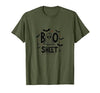 Mademark Halloween Humorous Boo Sheet Ghost Face Pun T-Shirt - size chart