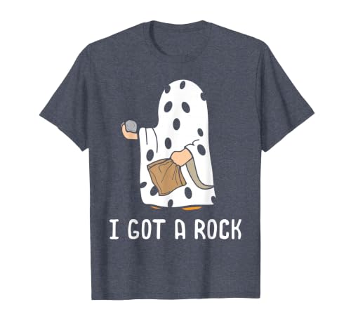 Funny Halloween Vibes Trick Or Treating I Got A Rock Funny Halloween Trick Or Treating Ghost T-Shirt - size chart