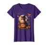 Halloween Dragons Fantasy Spooky Witchy Cute Halloween Dragon Witch Hat Pumpkin Moon Fantasy T-Shirt - size chart