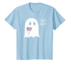 Halloween Ghosts & Stuff Clothing Hey Boo Ghost Heart Hand Sign Cute Halloween Spooky Season T-Shirt - size chart
