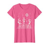 Sollomio Skeletons Dancing at The Club with a Disco Ball Halloween T-Shirt - size chart