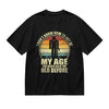 SYPPEIPLC Men Solid Cotton T-Shirt Crew Neck Short Sleeve I Like Exercise Because I Love Eating Casual Daily Tops - size chart