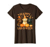 Art-Wear Happy Lab-O-Ween Labrador Halloween Dog Lover Design T-Shirt - size chart