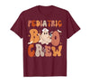 Funny Pediatric shirts for work Pediatric Nurse Shirt Halloween Pediatric Boo Crew T-Shirt - size chart
