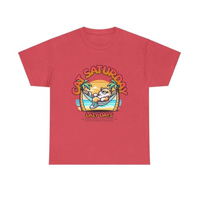 GENERIC cat Unisex Heavy Cotton Tee Heather Red
