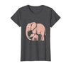 Mademark Mama Elephant Trunk Wrapped Around Baby T-Shirt - Women - size chart