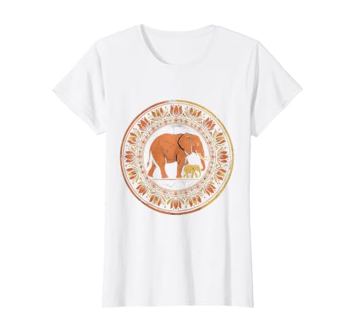 Mademark Elephant Mom and Baby Pregnancy Announcement T-Shirt - Women - size chart