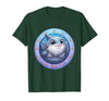 Mademark Great White Shark Tangled in Anchor Chain Art T-Shirt - size chart