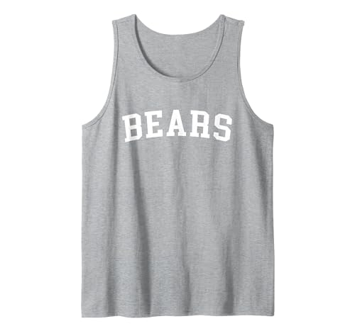 Bears - Designs Bears Tank Top - size chart