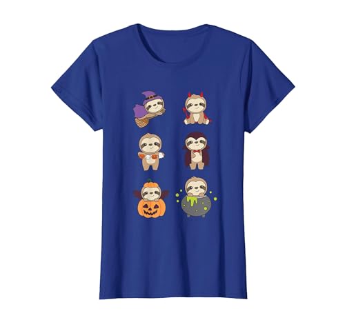 Sweet Animals For Halloween As Of 31 October Sloth Halloween Costume Sloths Halloween T-Shirt - size chart
