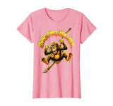 Mademark Swing First Ask Later Funny Monkey Design T-Shirt - Women - size chart