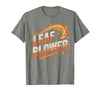 Funny Leaf Blower Fall Costume Couple Halloween Tee T-Shirt - size chart