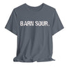 BARN SOUR Brand Horse Broke People Green Unisex Tee for Equestrians Horse Lovers Premium Cotton Made in USA - size chart