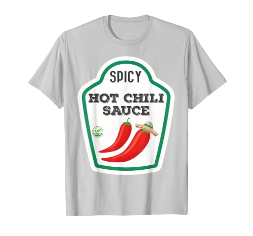 Lustige Essen & Sauce Fasching Kostüm Co. Chilli Sauce Costume Funny Fancy Dress Costumes for Men and Women T-Shirt - size