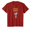 Peanuts Halloween Snoopy Boo Sign T-Shirt - size chart