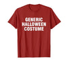 Generic Halloween Costume T-Shirt - size chart