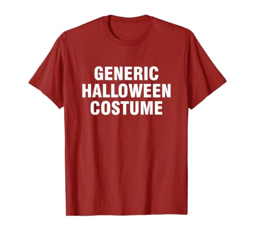 Generic Halloween Costume T-Shirt - size chart