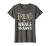 Mademark Friend of Whale Sharks Ocean Life Design T-Shirt - size chart