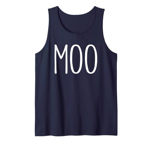 Moo Im A Cow Costume Shirts Moo Shirt Funny Adult Men Women Cow Goes Moo Costume Tank Top - size chart
