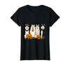Funny Siberian Husky Ghost Pumpkin Funny Husky Ghost Dogs Halloween Dog Spooky T-Shirt - size chart