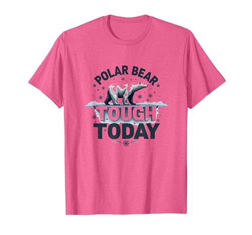 Mademark Polar Bear Tough Today Cool Arctic Design T-Shirt - size chart