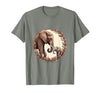 Mademark Elephant Mom and Baby Trunk Touch Pregnancy Tee T-Shirt - size chart