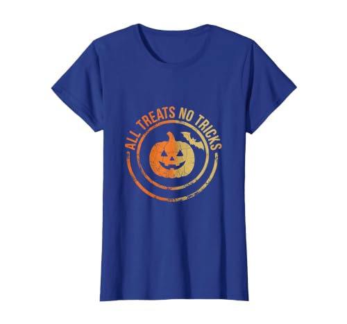 Mademark All Treats No Tricks Halloween Design T-Shirt - size chart