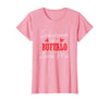 Long Distance Relationships Gifts Someone in Buffalo Loves Me Relationship Couple New York T-Shirt - size chart