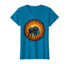 Mademark Elephant Silhouette Giant Sunset Graphic T-Shirt - Women - size chart