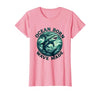 Mademark Ocean Born Wave Made Shark Women Graphic Design T-Shirt - Red
