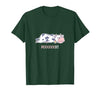 Bad Mood Sleeping Cow Tee Moooody Cow Beef Milk Farm Animals T-Shirt - size chart