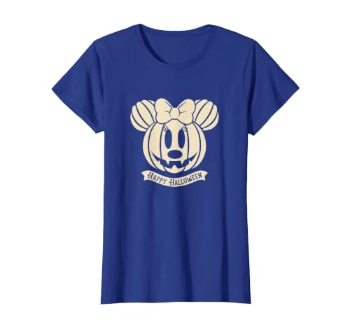 Disney Minnie Mouse Pumpkin Happy Halloween T-Shirt - size chart