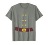 Dwarf Elf Halloween Costume Dwarf Costume Last Minute Halloween Costume T-Shirt - size chart