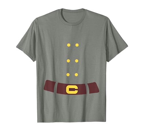 Dwarf Elf Halloween Costume Dwarf Costume Last Minute Halloween Costume T-Shirt - size chart