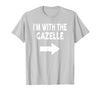 ShirtZilla I'm with The Gazelle Halloween Gazelle T-Shirt - size chart
