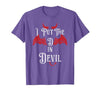 I Put the D in Devil Tees I Put the D in Devil Funny Halloween Matching Couple T-Shirt - size chart