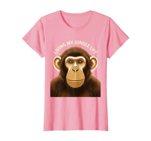 Mademark Living My Jungle Life Monkey Design T-Shirt - Women - size chart