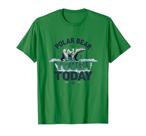 Mademark Polar Bear Tough Today Cool Arctic Design T-Shirt - size chart