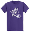 Comical Shirt Horse Graphic Top for Equestrian and Animal Lovers Cotton Tee Adult Youth Tall Men Women - size chart