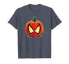 Marvel Spider-Man Halloween Spooky Pumpkin Jack-o'-Lantern T-Shirt - size chart