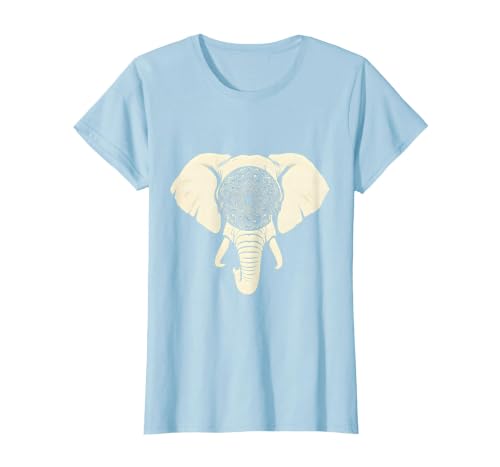 Mademark Elephant Head Ornate Mandala Illustration T-Shirt - Women - size chart