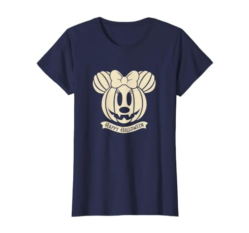 Disney Minnie Mouse Pumpkin Happy Halloween T-Shirt - size chart