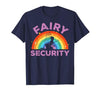 Halloween Fairy Security Father's Day Apparel Men Fairy Security Funny Dad Costume T-Shirt - size chart